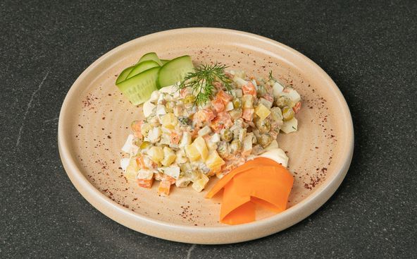 Оливье с домашним майонезом